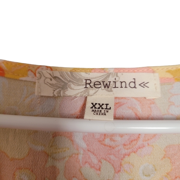 Rewind Orange Floral Dress - Picture 5 of 11